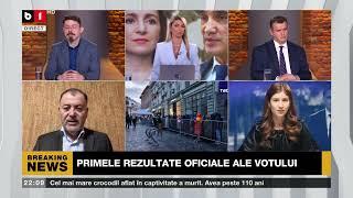 TALK B1 CU GABRIELA MIHAI. PRIMELE REZULTATE OFICIALE ALE VOTULUI REPUBLICII MOLDOVA. LUPTĂ STRÂNSĂ