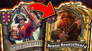 Free Golden Brann Makes our Board HUGE! | Hearthstone Battlegrounds