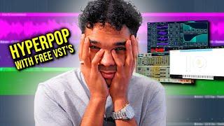 I TRIED HYPERPOP WITH FREE VST'S ONLY! Making A Hyperpop Style Beat With Free/Stock VST's