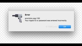 How To Fix provision.cpp:150 Cydia Impactor Error