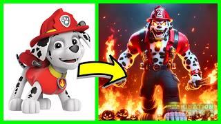 Paw Patrol as Inferno Titan Zombies | Ai Animation Kingdom