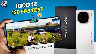 IQOO 12 Bgmi Test 120 Fps With Fps Meter | iqoo 12 bgmi test