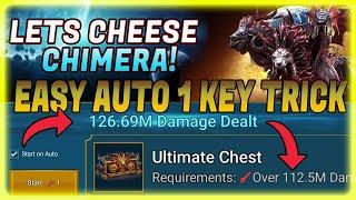 LETS CHEESE CHIMERA! USE THIS TRICK FOR 1 KEY UNM! TEST SERVER! Raid: Shadow Legends