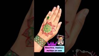 Easy Mandala drawing on hand #shorts #mandalaart #mandala #art
