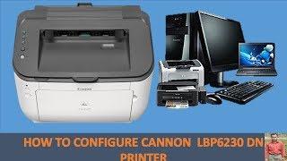 lan configure cannon 6230 printer || cannon lbp 6230 printer lan configuration