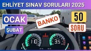 Ehliyet Sınav Soruları 2025 | Ocak, Şubat Çıkmış MEB Ehliyet Sorularını Çöz