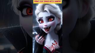 Princess Elsa Transformed Into A Vampire #disney #elsa #cartoon #horrorstories
