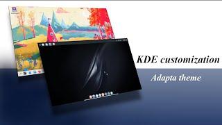 Kde customization.Make your kde plasma more beautiful with adapt theme.