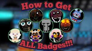 How to Get ALL Badges!!! | Ultimate Custom Night Roleplay | Roblox