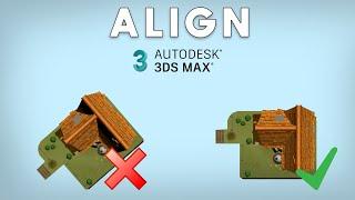 How to align object in 3DS Max 2023