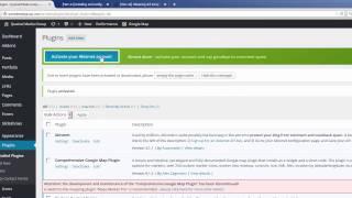 Installing and Activating the Akismet Plugin to reduce Spam Comments