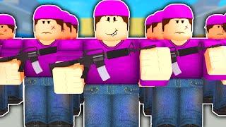 The Purple Team ARMY In Arsenal... (ROBLOX)