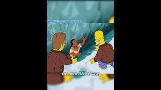 Homer was killed on the snowy mountain #anime #animerecap #TheSimpsons