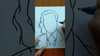 How To Draw JOKER Easy #shorts #YTshorts #trending #viral | Easy Drawings | Magic Drawings #JOKER