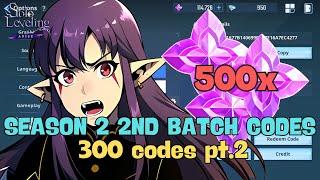 Solo Leveling Arise: Redeem Codes Batch 2 - 300 new content creator codes PT.2