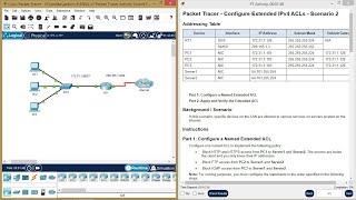 5.4.13 Packet Tracer- Configure Extended IPv4 ACLs   Scenario 2