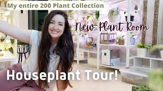 Houseplant Tour | My entire 200 Plant collection! | See My New Plant Room!