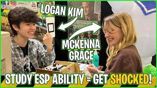 Watch Ghostbusters stars Mckenna Grace and Logan Kim take Peter Venkman's ESP test!