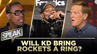 Paul on KD trade — “He absolutely makes them contenders” but who won: Rockets or Suns? | SPEAK