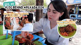 BEHIND PILKADA JATIM #9 : SAMBANG PASAR BARU BANGKALAN, LANJUT KULINER BEBEK VIRAL| Arumi Bachsin