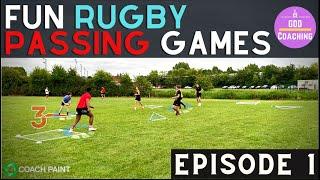 Fun Rugby Passing Games | Catch Pass Games for ALL Ages | Episode 1 | GDD Rugby Coaching & Analysis