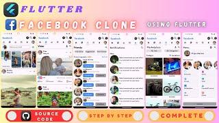 Facebook Clone With Flutter || Flutter Facebook Clone || Facebook Clone Project Using Flutter