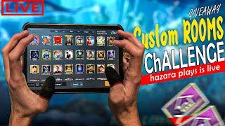 pubg live custom rooms [ Hazara Plays Is Live