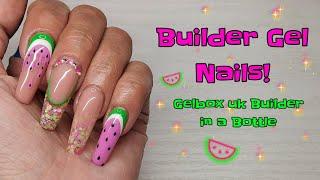 BUILDER GEL WATERMELON NAILS! BUILDER IN A BOTTLE | GELBOX UK