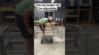 115,000 VOLT Harbor Freight assembly table! |Adjustable top height!|