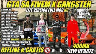 SHARE‼️GTA SA GANGSTER STYLE FULL MOD MOBIL + MOD MOTOR & FULL SKIN ‼️GTA SA LITE MOD FIVEM TERBARU