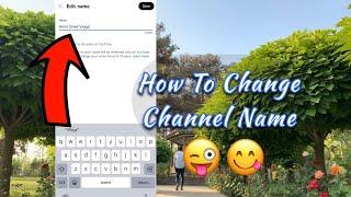 Как изменить название канала YouTube с IPhone || How To Change YouTube Channel Name From IPhone