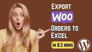 WooCommerce export orders to CSV