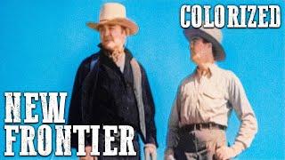 New Frontier | COLORIZED | John Wayne | Old Western Movie