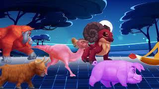 WILD Animal Stampede CHAOS in 3D Cartoon Animation!