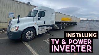 SEMI GETTING DRAGGED OUT BY 450 - INSTALLING AN INVERTER AND TV