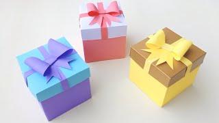 DIY Gift Box / How to make Gift Box ? Easy Paper Crafts Idea