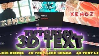 3D TEXT LIKE XENOZ IN ALIGHT MOTION FREE PRESET @ScriptAmv @XenozEdit @iJaykar