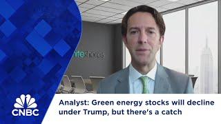 Analyst: Green energy stocks will decline under Trump, but there's a catch