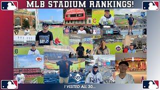 I WENT TO EVERY MLB STADIUM // THESE ARE MY RANKINGS!