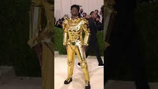 Lil nas x metgala arrivals #shorts #youtube