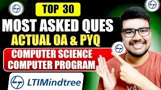 LTI MindTree Most asked technical questions l Computer Science & Programming | MUST WATCH!