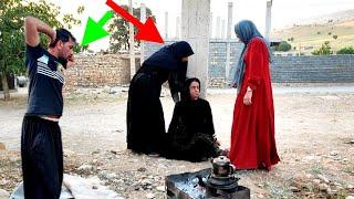 The unexpected return of Sediqah's mother tied Zainab to a pillar with a rope.