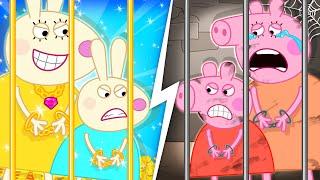 Rich Miss Rabbit Vs Poor Mummy Pig - Peppa Pig Funny Animation