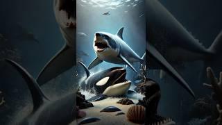 megalodon vs Animals vs Dinosaurs (GiantMosasaurus, Orca, Tiger)