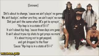 Boo-Yaa T.R.I.B.E. - 911 ft. Eminem & B-Real (Lyrics)