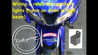 Wiring a relay for auxiliary lights on my Yamaha R15 v3