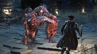 Bloodborne: Blood-starved Beast Boss Fight (1080p)