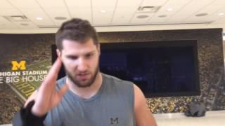 Michigan linebacker Mike Wroblewski talks about spring practice