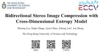 [ECCV 2024] Bidirectional Stereo Image Compression with Cross-Dimensional Entropy Model