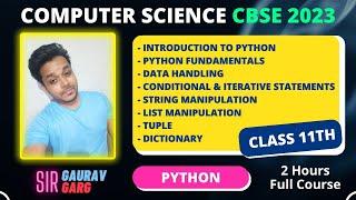 Python Class 11th | CBSE | Computer Science Class 11 | Sumita Arora | one shot video